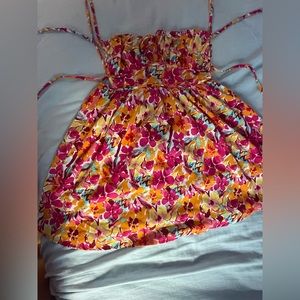 SHEIN medium multicolor boho floral print mini dress